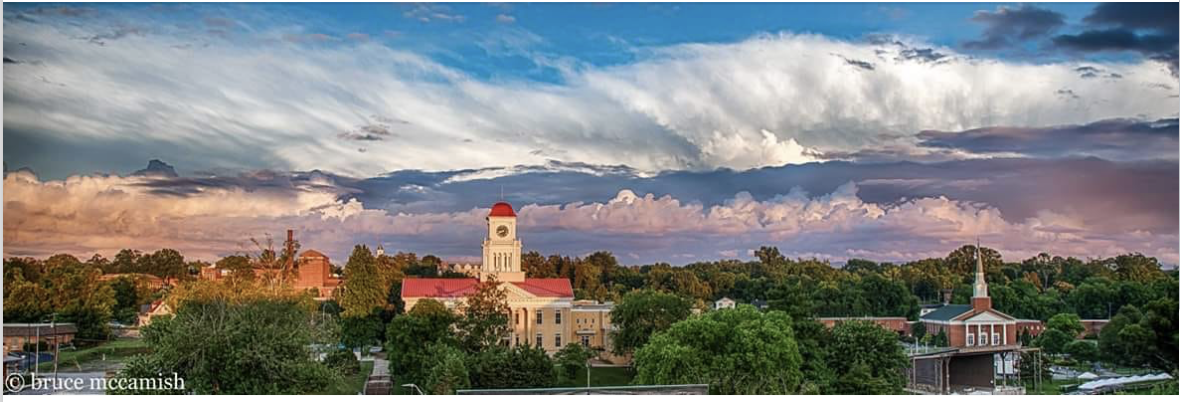 Historic downtown Maryville courthouse and skyline